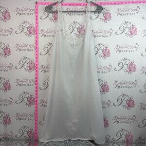 French maid dress Lace-Trim Slip Dress in White lace Lacie floral vintage